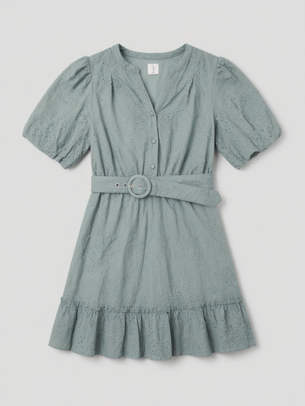 Joie Sage Eyelet Belted Casual Dress